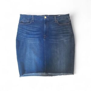JEN 7 For All Mankind Women's Pencil Frayed Hem Stretch Denim Skirt 16